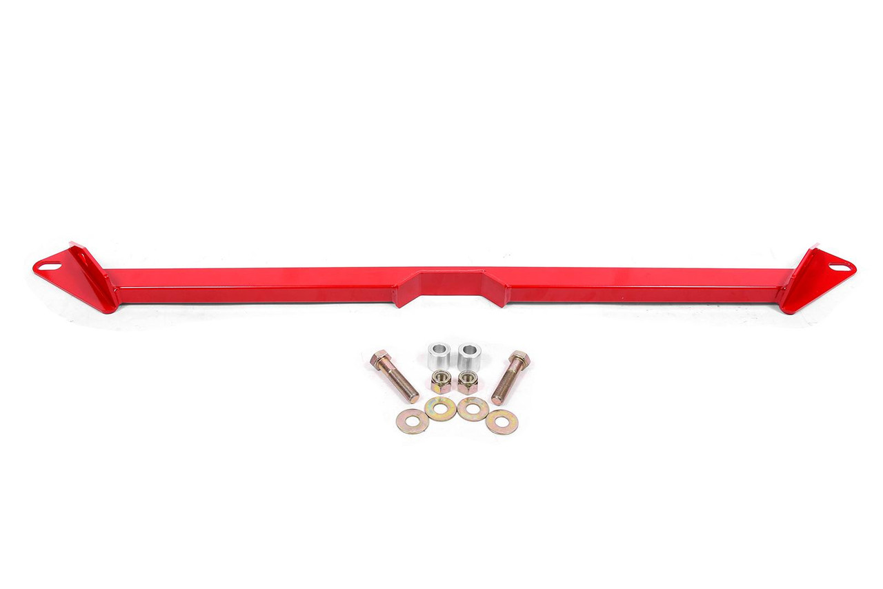 BMR 2-Point Front Subframe Chassis Brace, Red :: 2015-2025 Ford Mustang