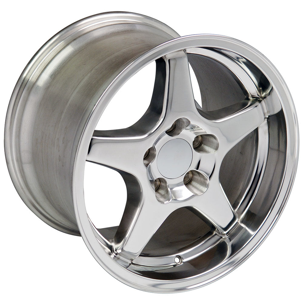 17" Fits Chevrolet - Corvette ZR1 Wheel - Polished 17x11