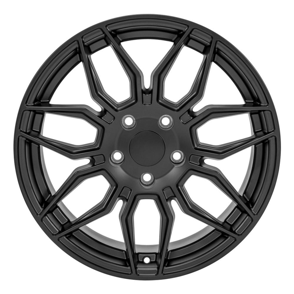 18" Wheel fits Chevrolet C7 Corvette - CV03C Satin Black 18x8.5