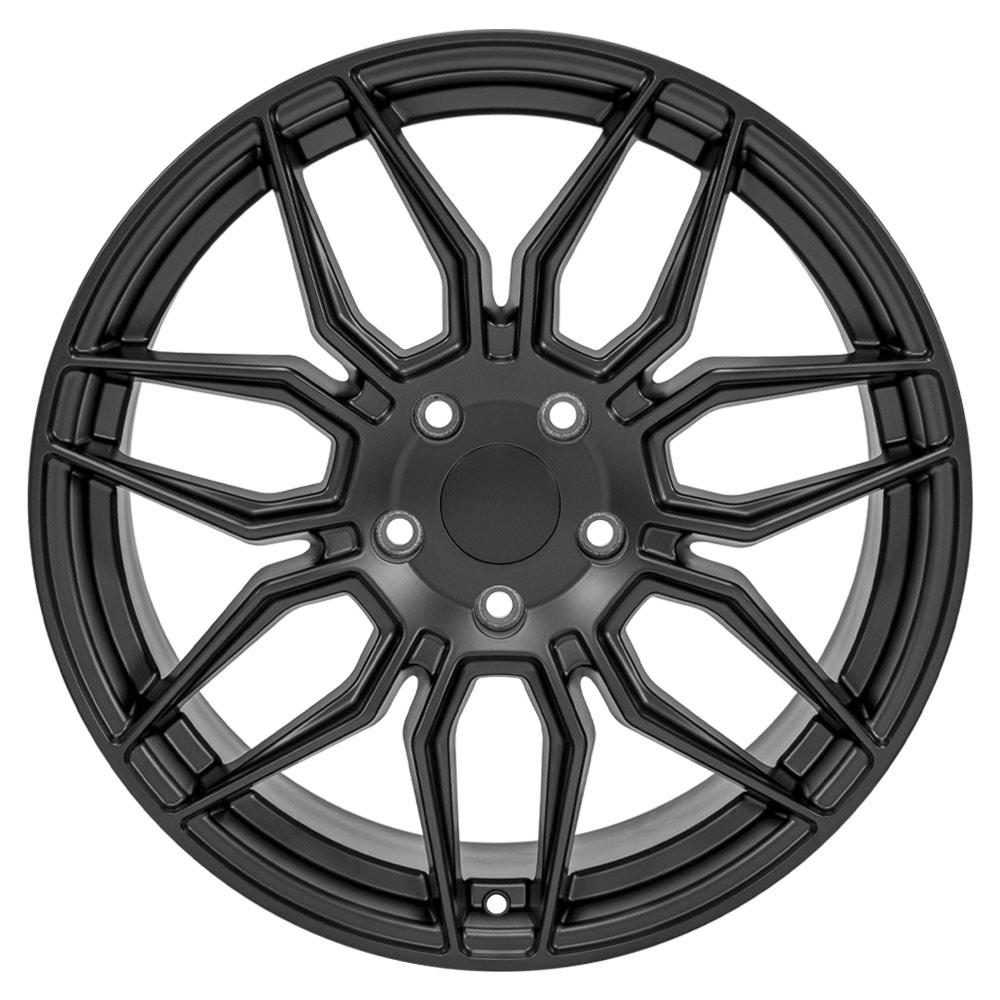 19" Wheel fits Chevrolet C7 Corvette - CV03C Satin Black 19x10