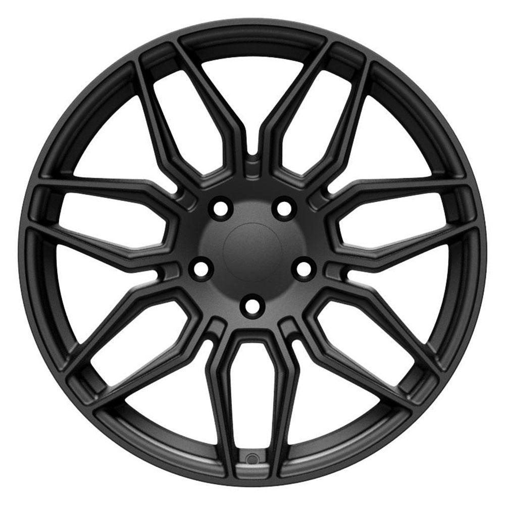19" Wheel fits Chevrolet C8 Corvette - CV03D Satin Black 19x8.5
