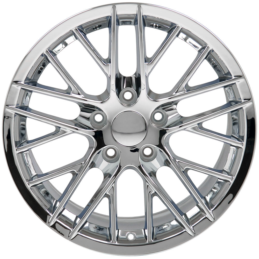 19" Fits Chevrolet - Corvette C6 ZR1 Wheel - Chrome 19x10