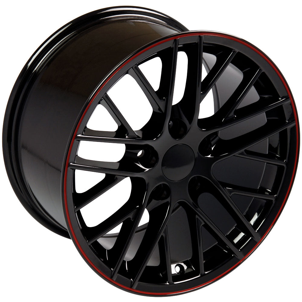 19" Fits Chevrolet - Corvette C6 ZR1 Wheel - Black 19x1