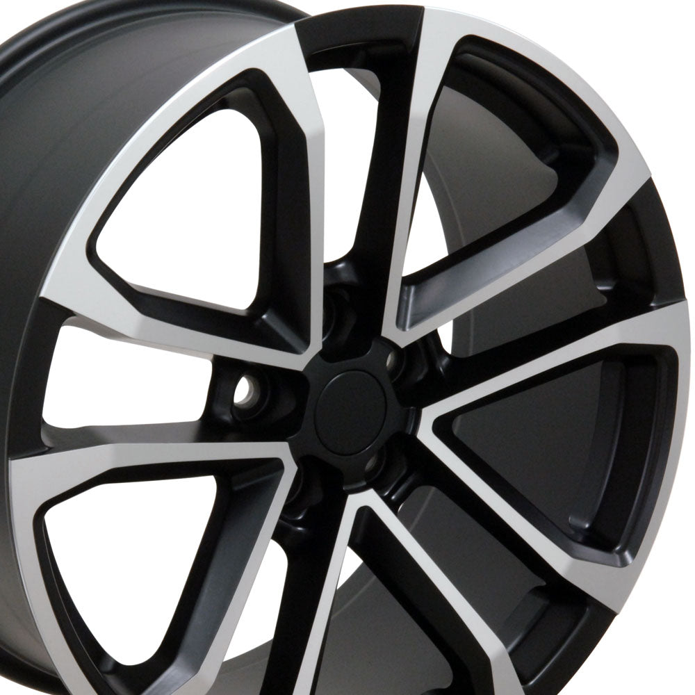 20" Fits Chevrolet - Camaro ZL1 Style Wheel - Satin Black with a Mach'd Face 20x8.5