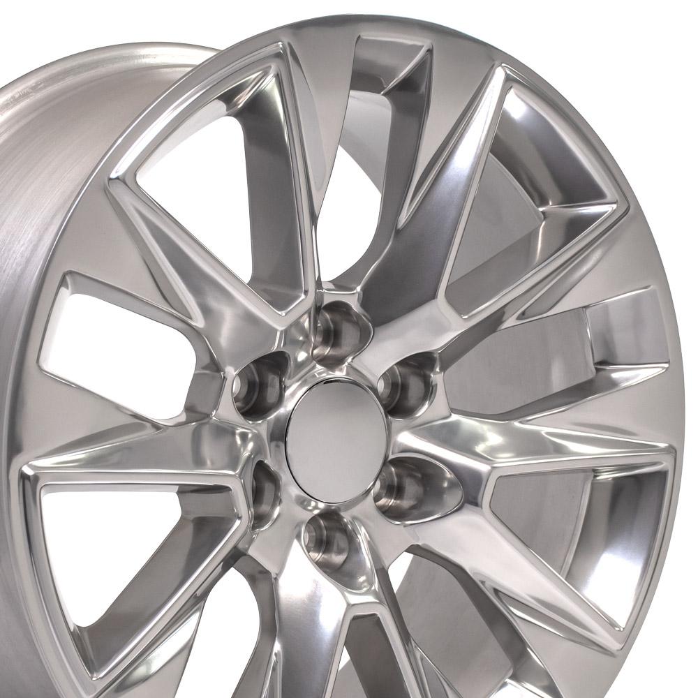 20" Polished Wheels fit Chevrolet Silverado 1500 LTZ Rim 20x9