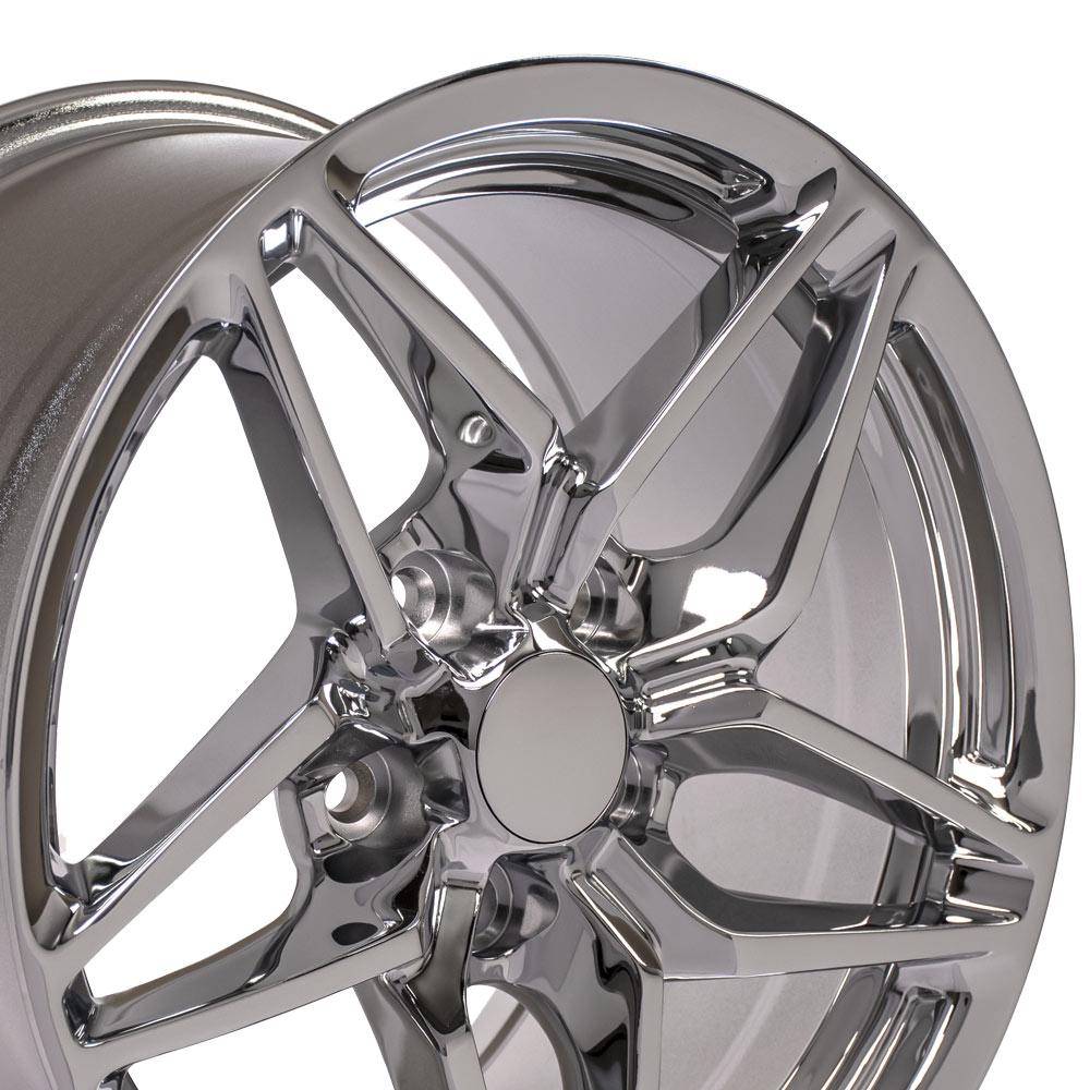 17" Rim fits Corvette - CV31 C7 ZR1 Style Chrome Wheel 17x9.5