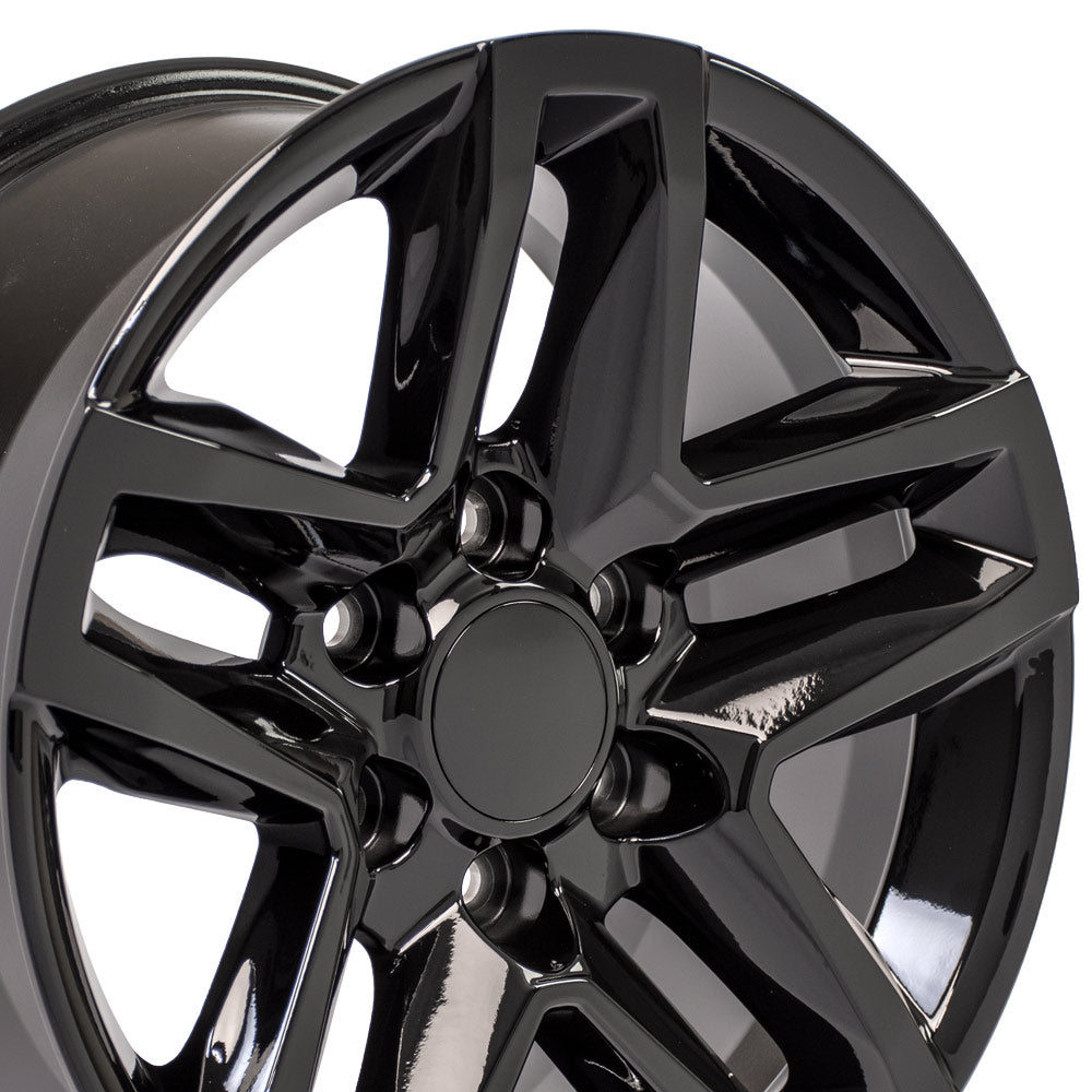 20" Rim Fits Chevy Trail Boss CV34 Black Chevy Truck Wheel