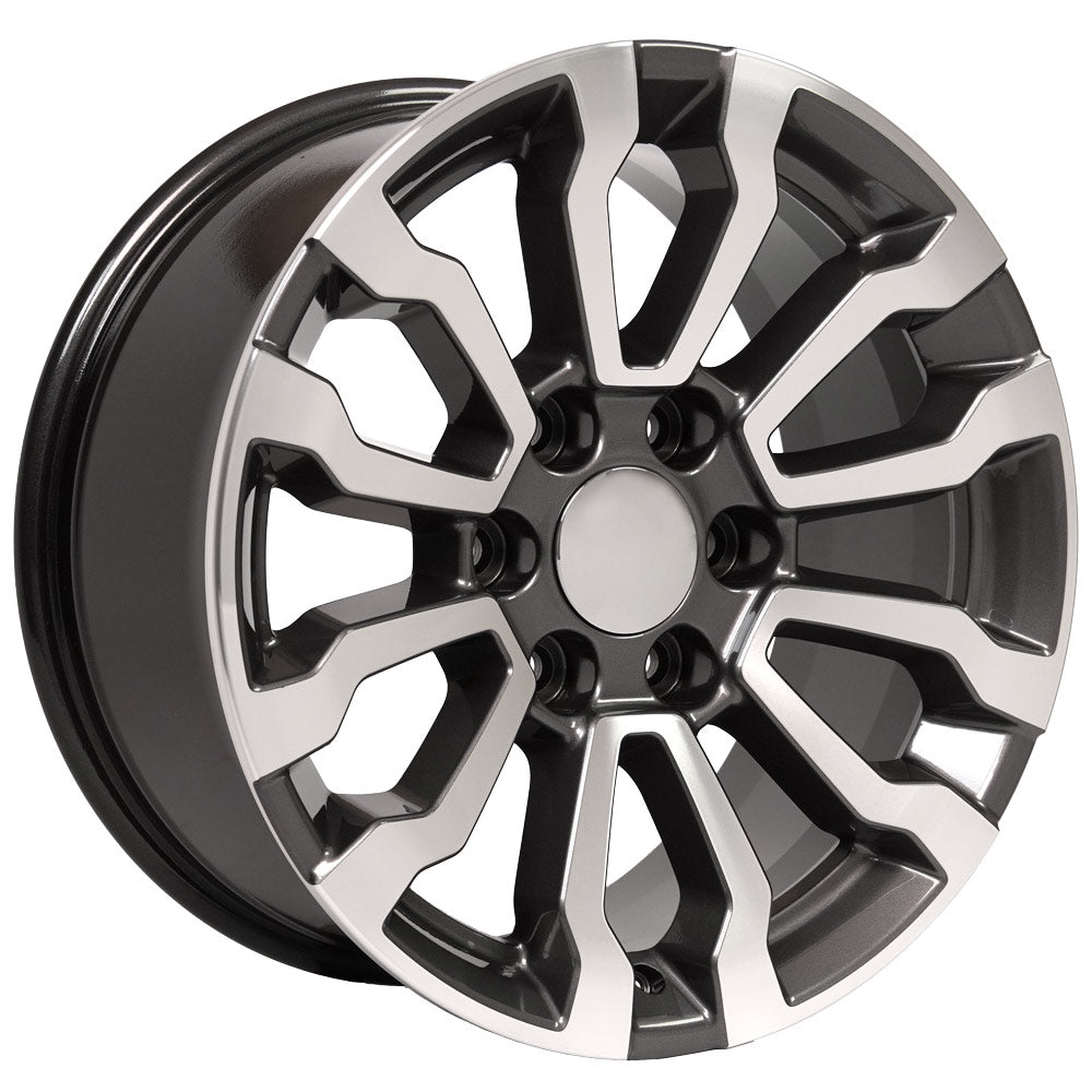 18" Fits GMC Sierra AT4 Rim - CV35 18x8.5 Gunmetal Machined Sierra Wheel