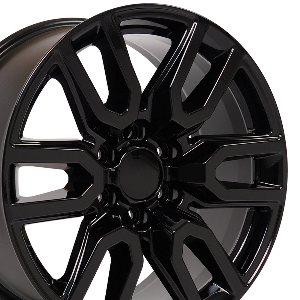 20" Fits GMC Sierra Rim - CV36 20x9 Black Sierra Wheel