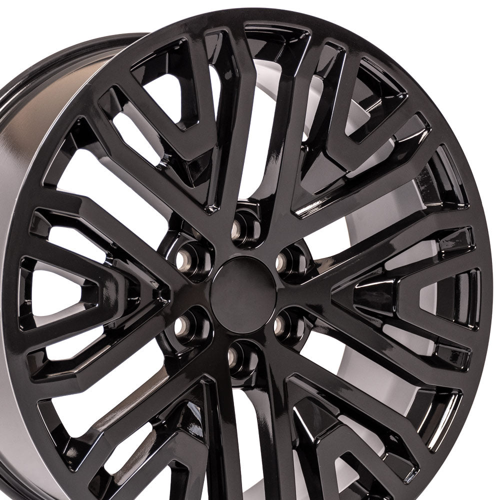22" Gloss Black Rims fit GMC Sierra 1500 22x9