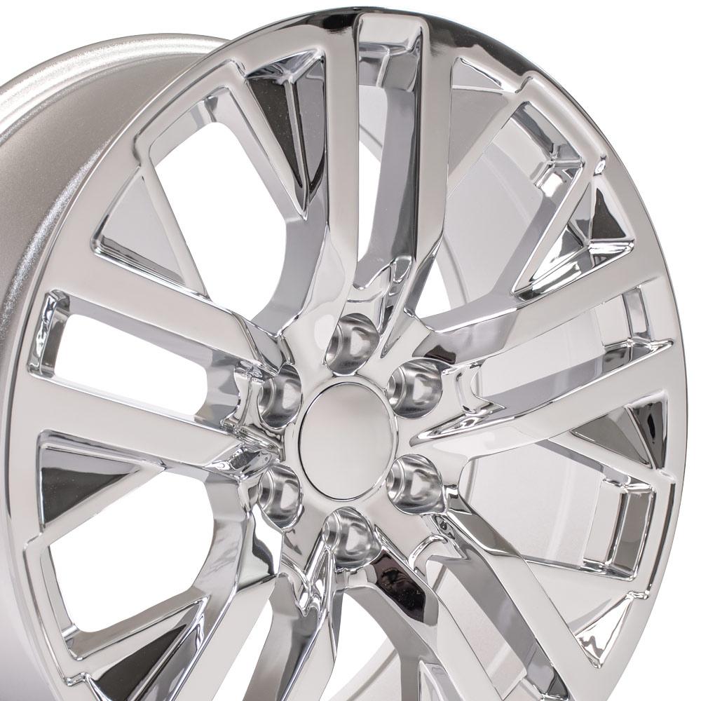 22" Rim fits Next Gen GMC Sierra CV38 22x9 Chrome Chevy Truck Wheel