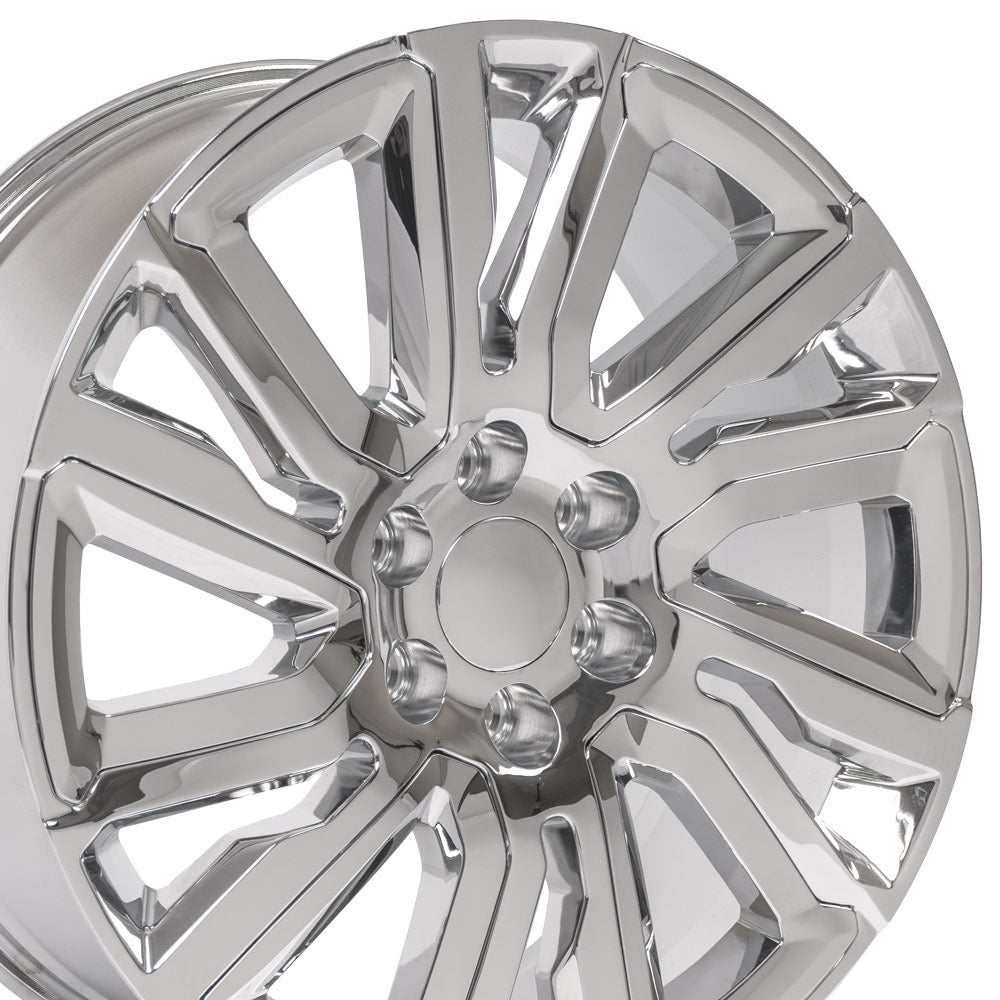 22" Chrome with Chrome Insert Rims fit GMC Sierra 1500 22x9