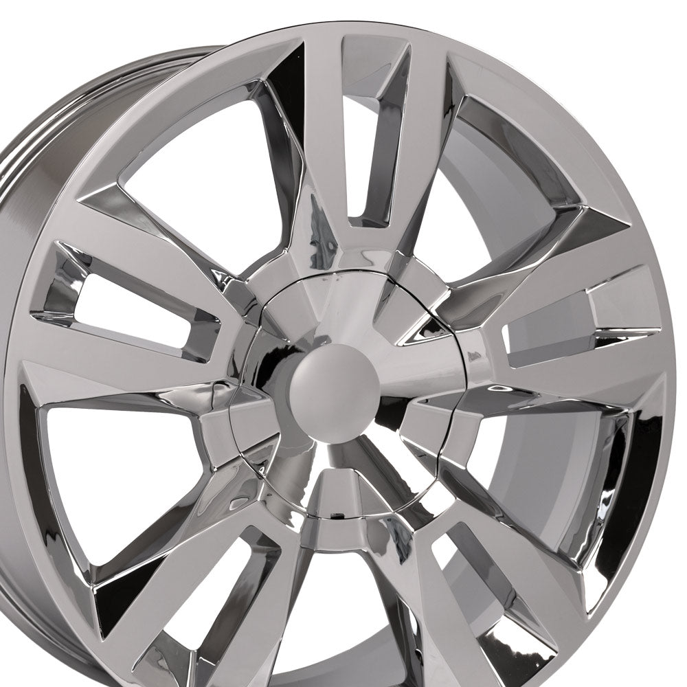 22" Rim fits Tahoe RST Rally Style Chrome 22x9 Wheel Hollander 5821