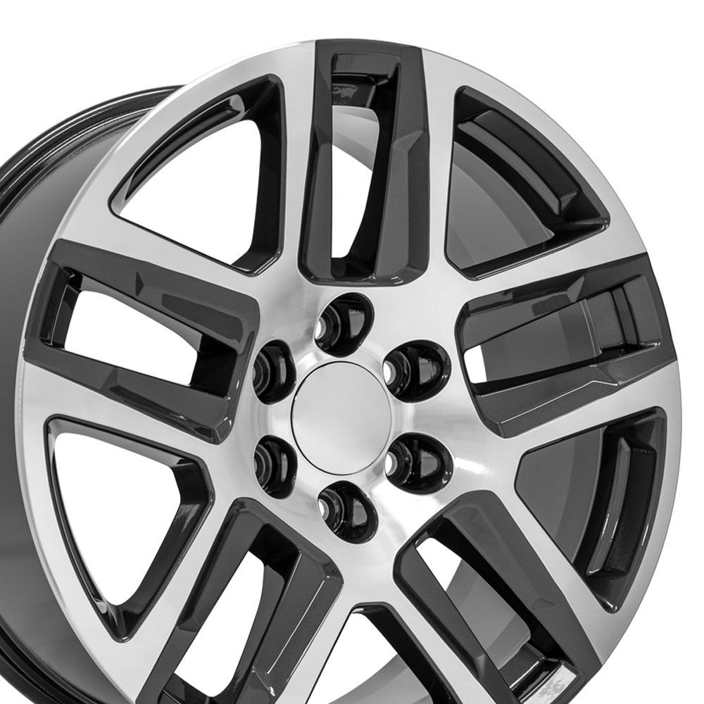 20" Wheel fits Chevrolet Silverado 1500 - CV63 Gunmetal Machined 20x9