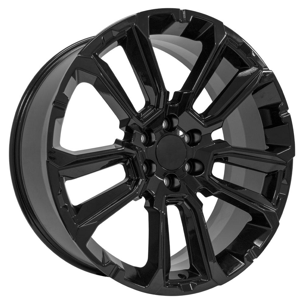 24" Wheel fits Chevrolet Suburban 1500 - CV68 Black 24x10