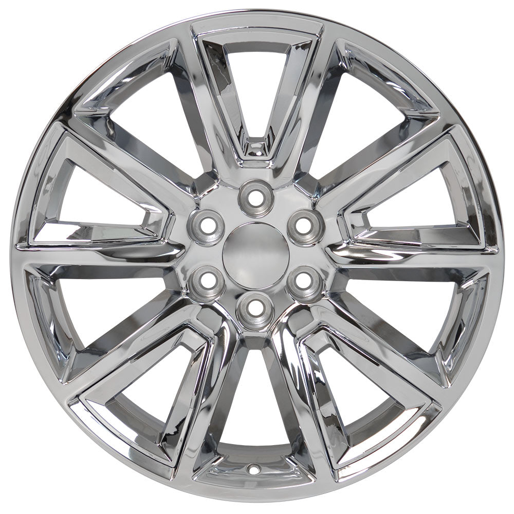 22" fits Chevrolet - Tahoe Wheel - Chrome with Chrome Inserts 22x9