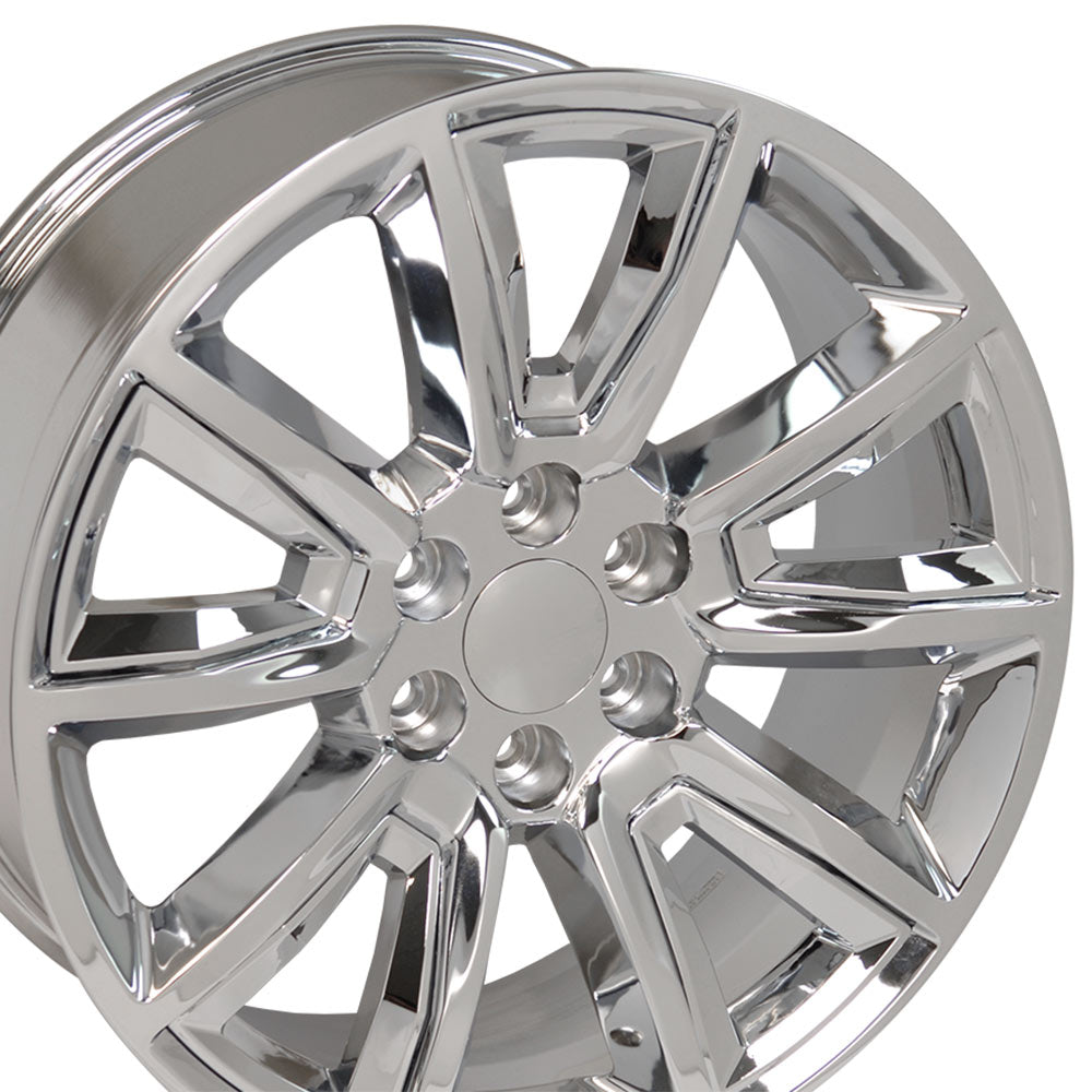 20" Fits Chevrolet - Tahoe Style Wheel - Chrome with Chrome Inserts 20x8.5