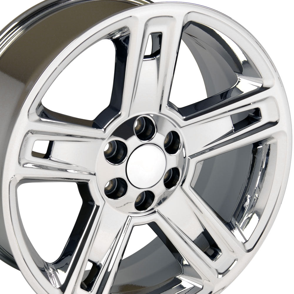 22" Fits Chevrolet - Silverado Style Wheel - PVD Chrome 22x9