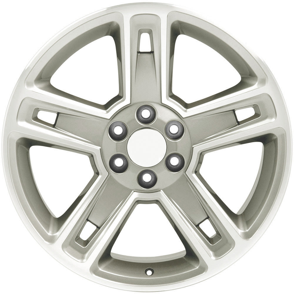 22" fits Chevrolet - Silverado Wheel - Hyper Black Machined 22x9