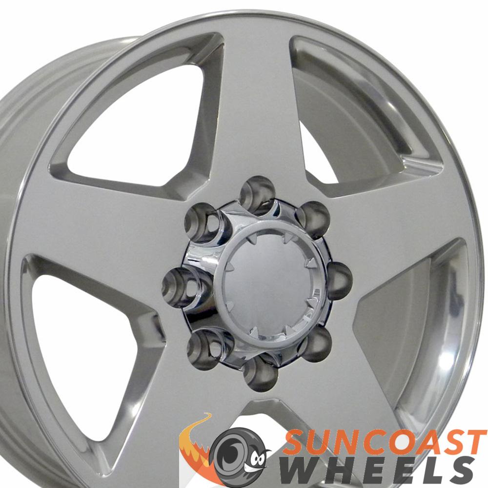 20" Rim Fits Silverado CV91A 20x8.5 Polished Aluminum Chevy Truck Wheel