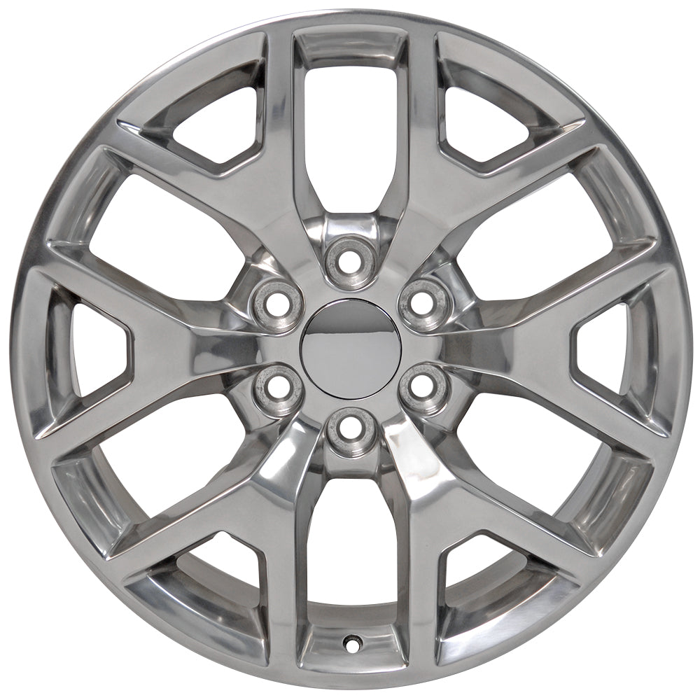 22" fits GMC - Sierra Snowflake Wheel - Polished 22x9
