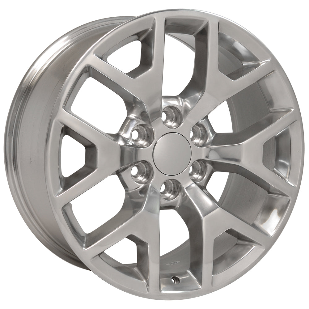 20" fits GMC - Sierra Snowflake Wheel - Polished 20x9
