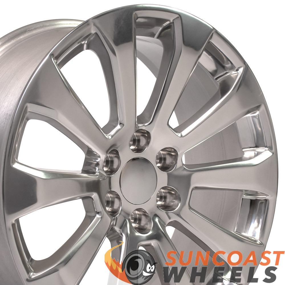 22" Polished Wheels fit Chevrolet Silverado 1500 High Country 22x9