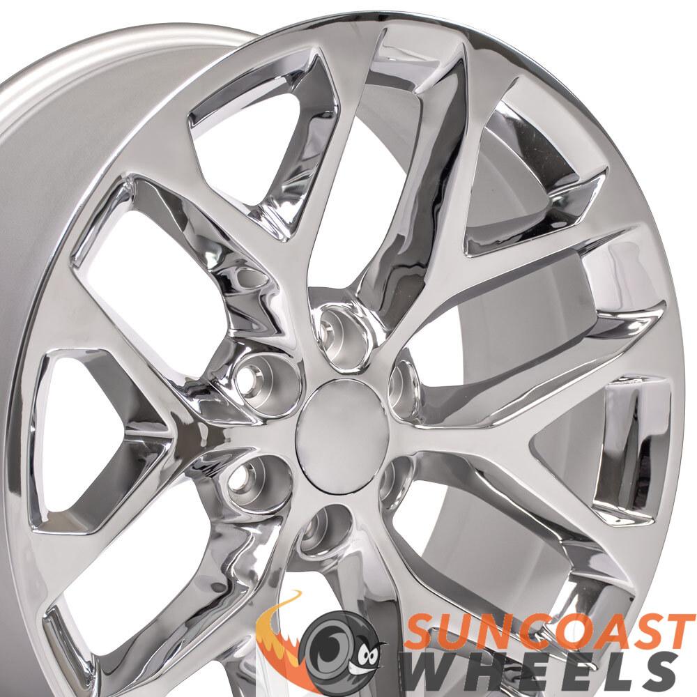 20" Fits GMC - Sierra Snowflake Style Wheel - Chrome 20x9
