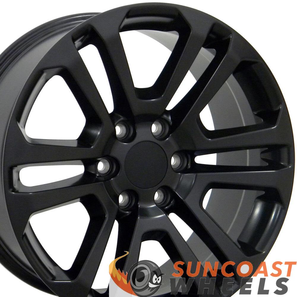 20" Rim Fits Sierra CV99 20x9 Satin Black GMC Wheel