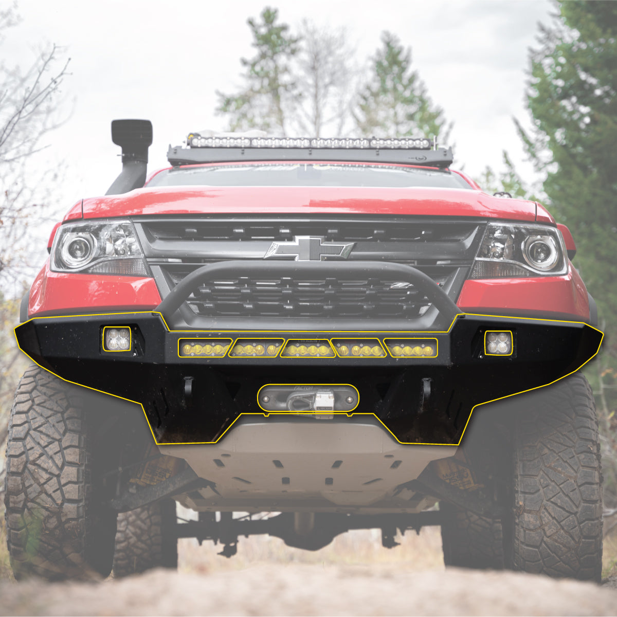 CBI Offroad Classic Series Front Bumper | 17-20 Colorado ZR2