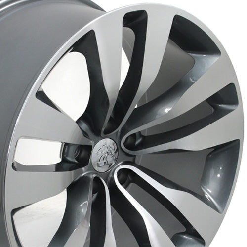 20" Fits Dodge - Charger Style Wheel - Gunmetal Mach'd Face 2x9