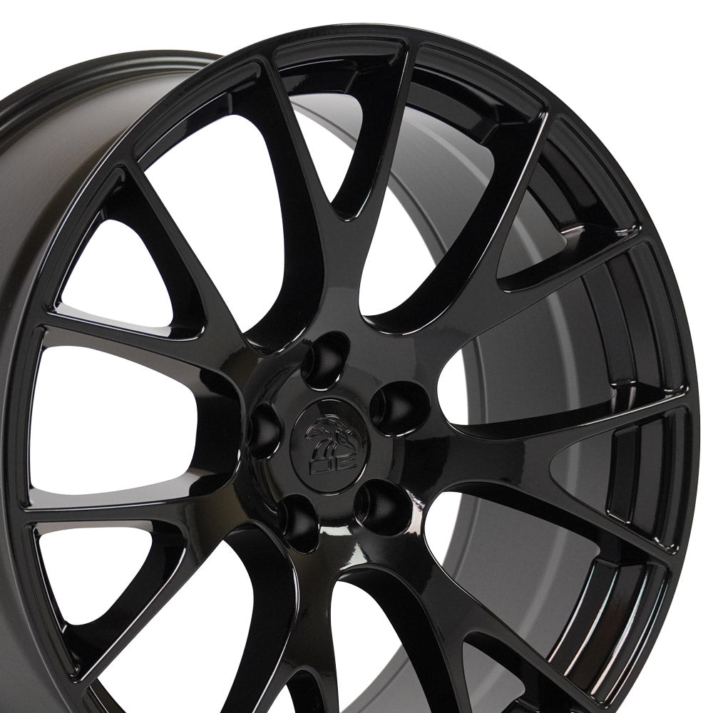 20" inch Rim Fits Dodge Challenger Hellcat Wheel DG15 20x9 Gloss Black