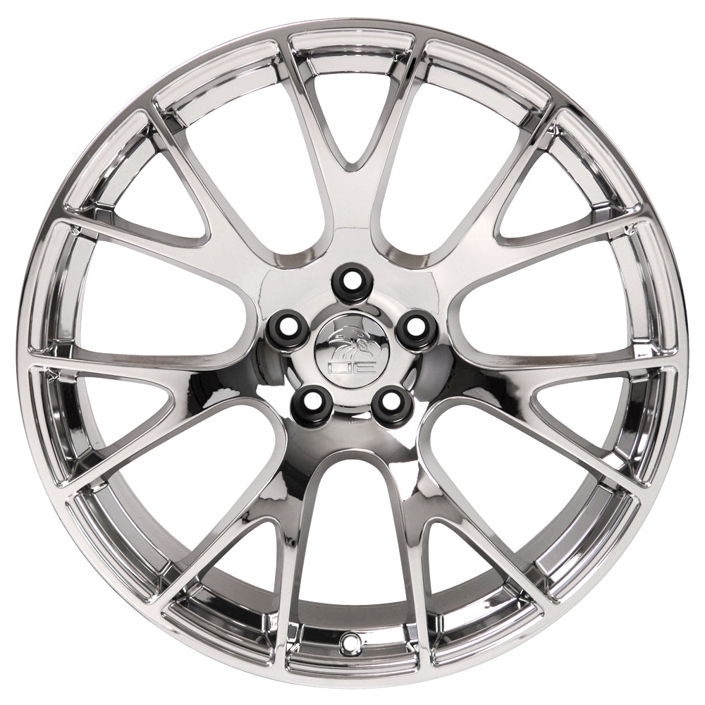 22" fits Dodge - Hellcat Style Wheel - Chrome 22x9