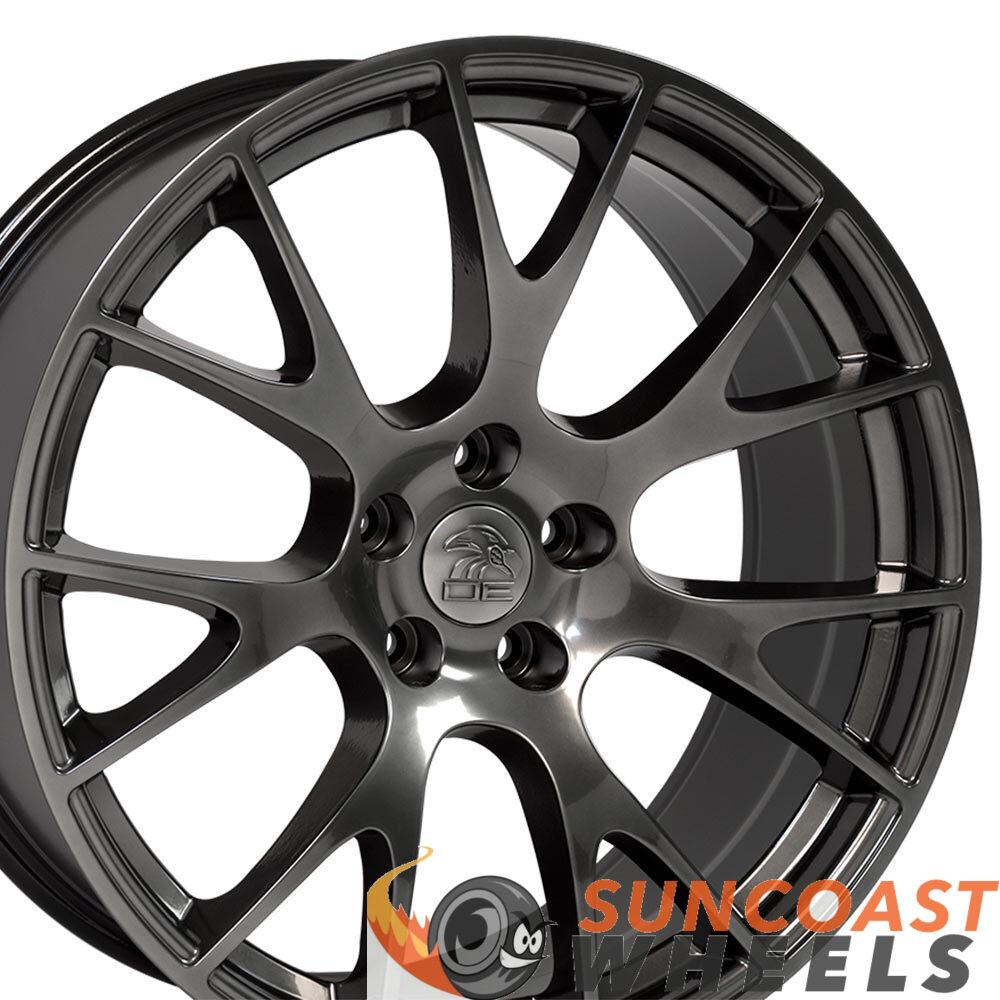 22" Rim Fits RAM 1500 Hellcat Wheel DG69 22x10 Hyper Black