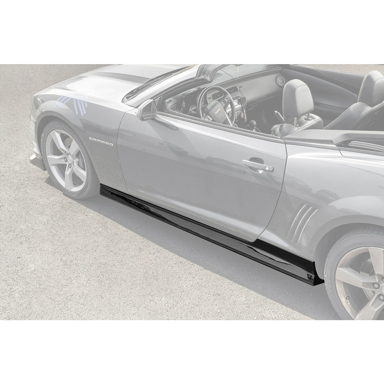 EOS ZL1 Package Side Skirts Panel Extension, Gloss Black :: 2010-2015 Camaro Non-ZL1