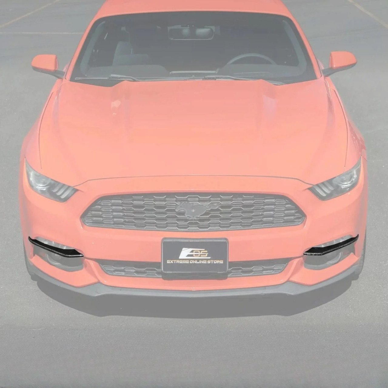 EOS Fog Light Eyebrow Trim, Carbon Fiber :: 2015-2017 Ford Mustang