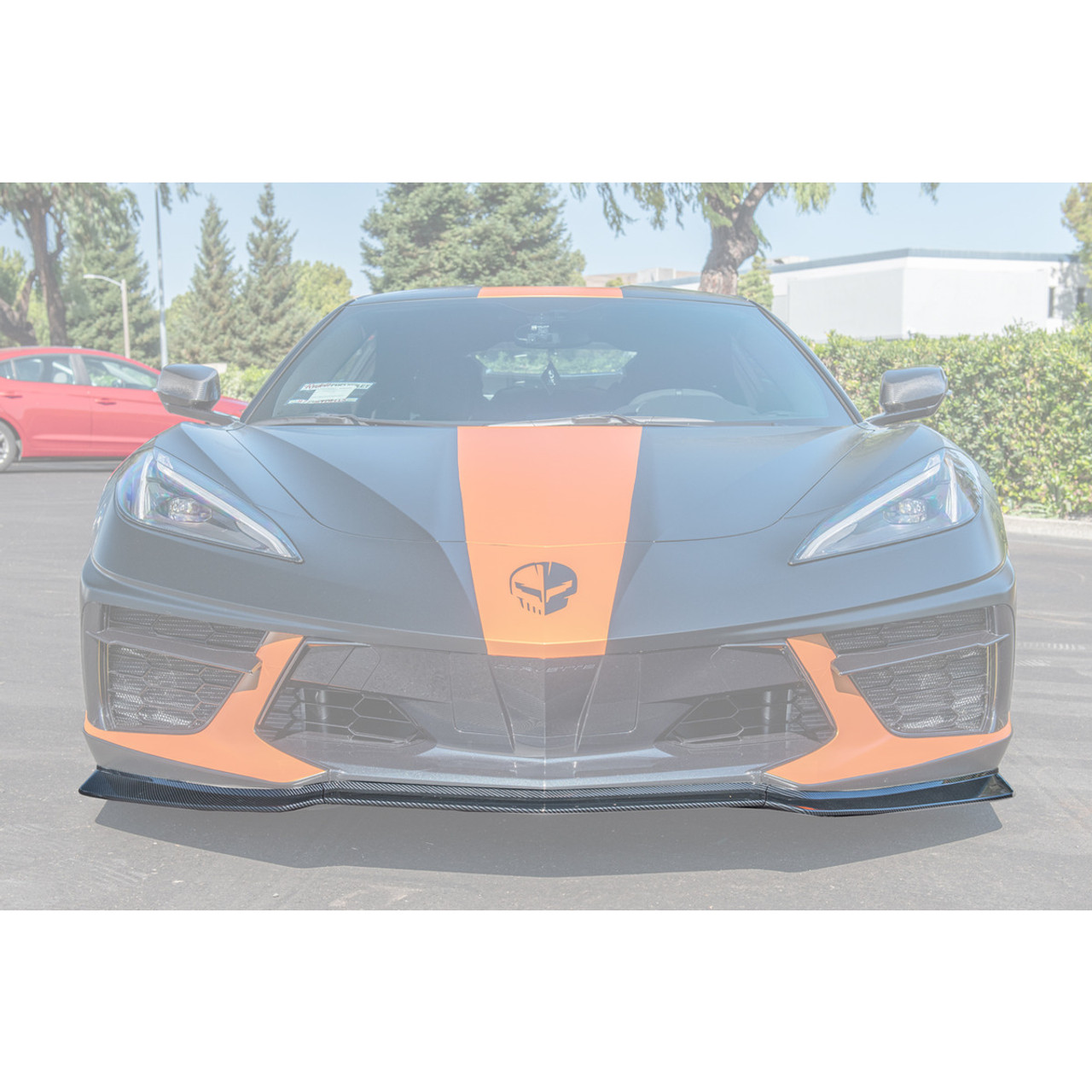EOS Z06/Z07 Performance Front Lip Splitter, Hydro-Dipped Carbon Fiber :: 2020-2025 Corvette Stingray & Z51