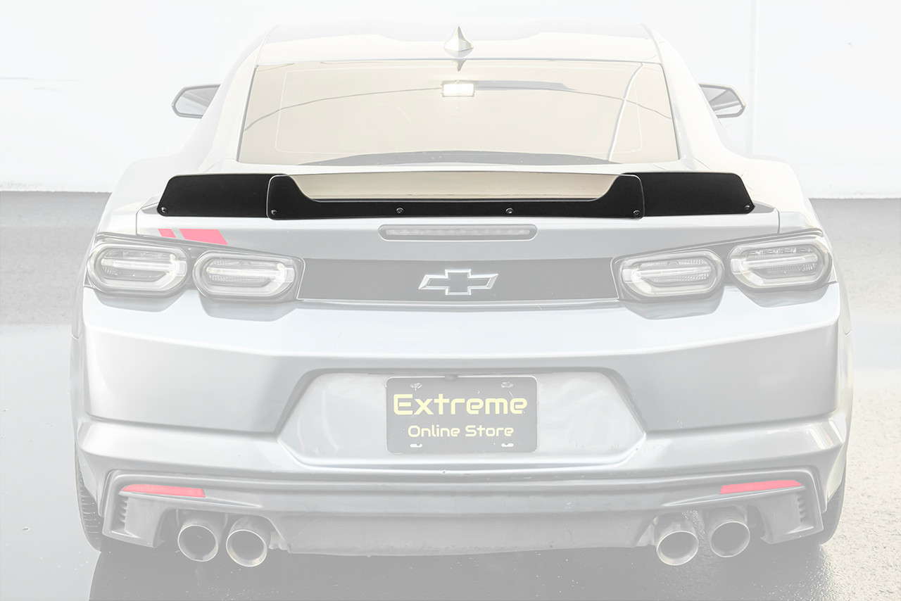 EOS Blade Wing Wickerbill Extension, Smoked :: 2016-2024 Camaro w/ GM Blade Spoiler