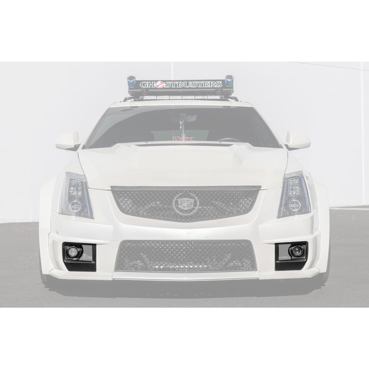 EOS Factory Style Front Side Fog Covers, Carbon Fiber :: 2009-2015 Cadillac CTS-V