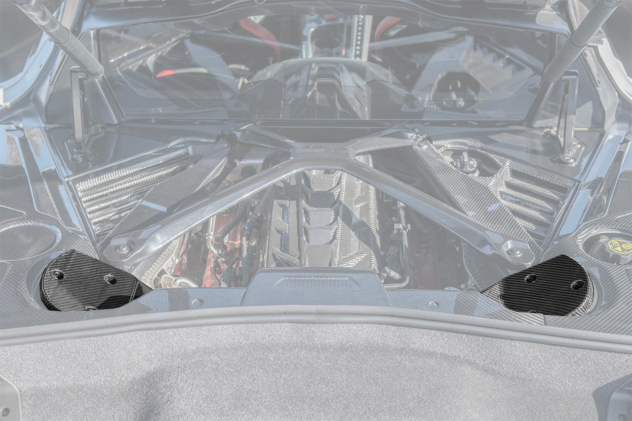 EOS Engine Bay Strut Covers, Carbon Fiber :: 2020-2025 Corvette C8
