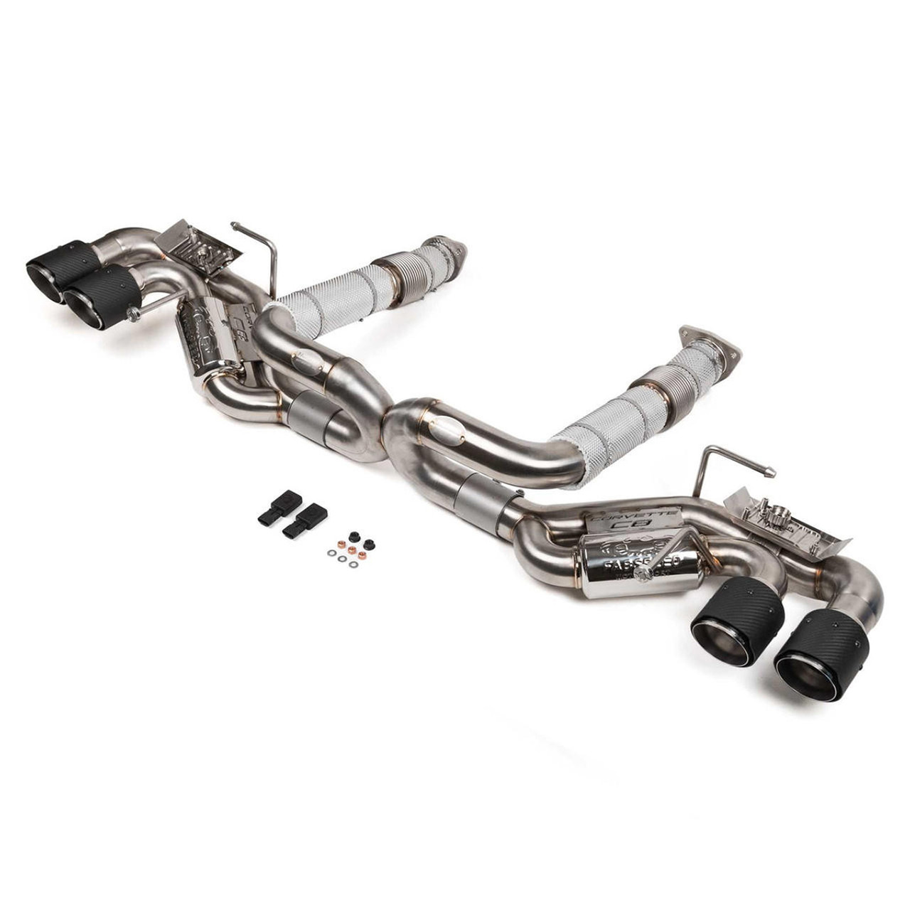 Fabspeed Valvetronic Maxflo Cat-Back Exhaust, Carbon Fiber Tips :: 2020-2025 C8 Corvette & E-Ray