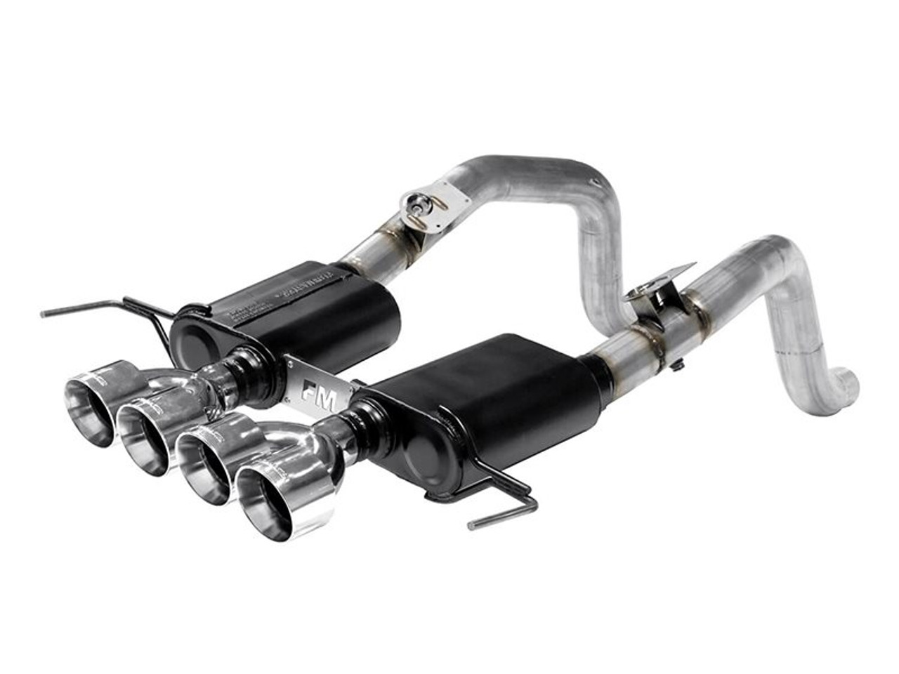 Flowmaster 3" Outlaw Axle-Back Exhaust System, 4" Quad Polished Tips :: 2014-2019 Corvette Stingray & Grand Sport