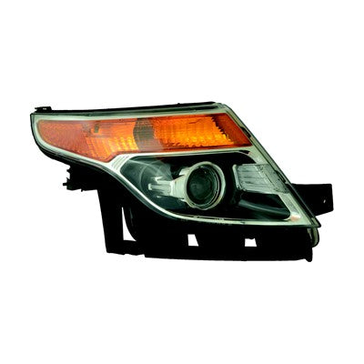2013 Ford Explorer Front Passenger Side Replacement Halogen Headlight Assembly ARSWLFO2503301