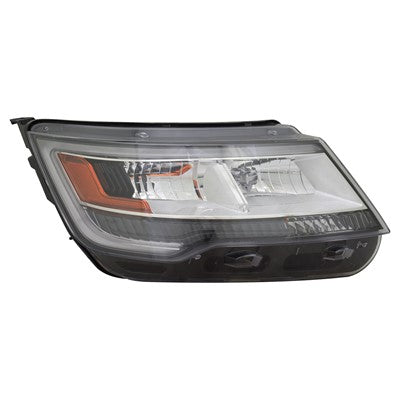 2018 Ford Explorer Front Passenger Side Replacement Halogen/LED Headlight Lens and Housing ARSWLFO2519129C