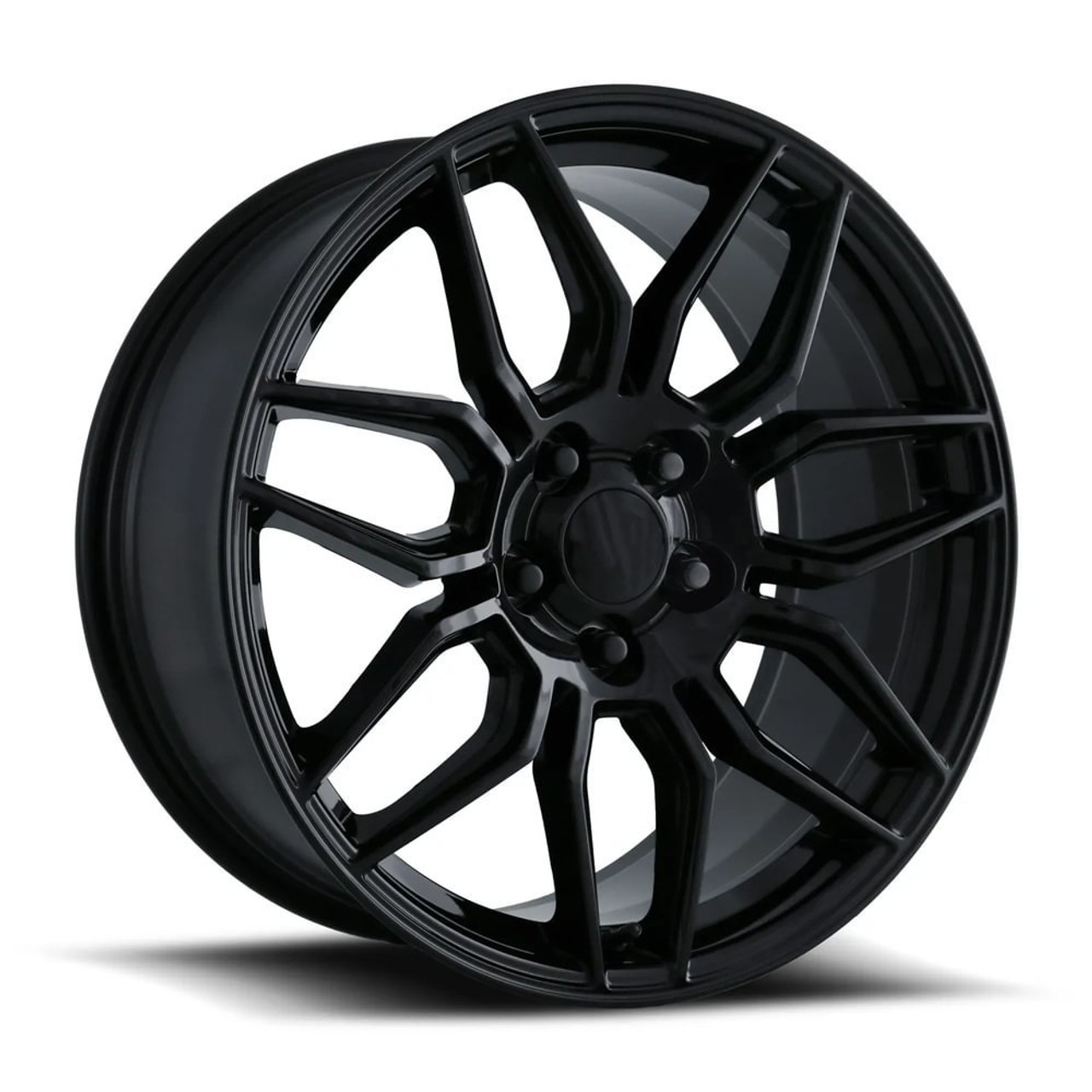 FR 401F C8 Z06 Replica Front Wheel, Gloss Black, 19x10 :: 2006-2019 Corvette ZR1, Z06 & Grand Sport