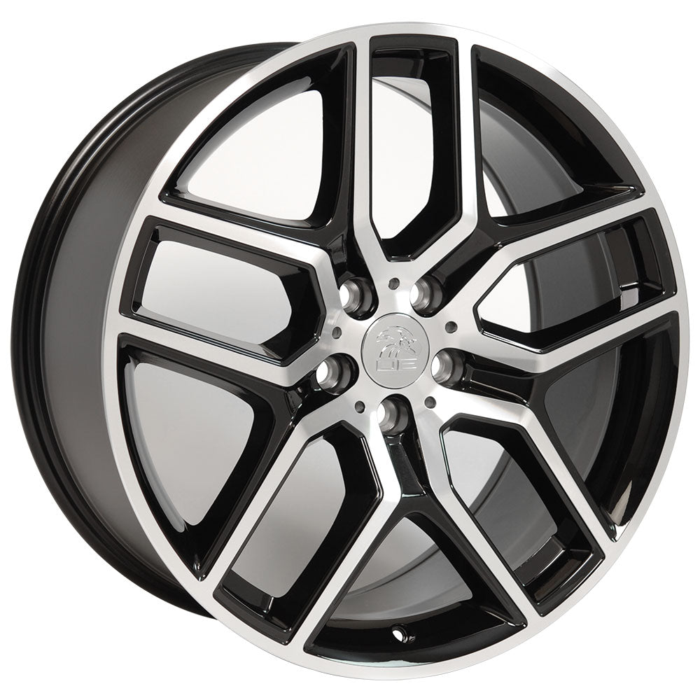 20" Fits Ford Explorer Wheel - Black Machined Face 20x9
