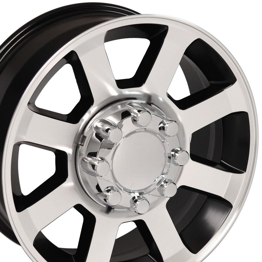 20" Fits Ford - F250-F350 Wheel - Satin Black Machined Face 20x8
