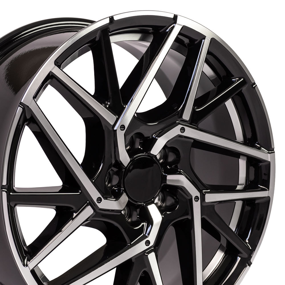 18" Rim Fits Honda Civic Style 18x8 Gloss Black Mach'd Hollander 64107