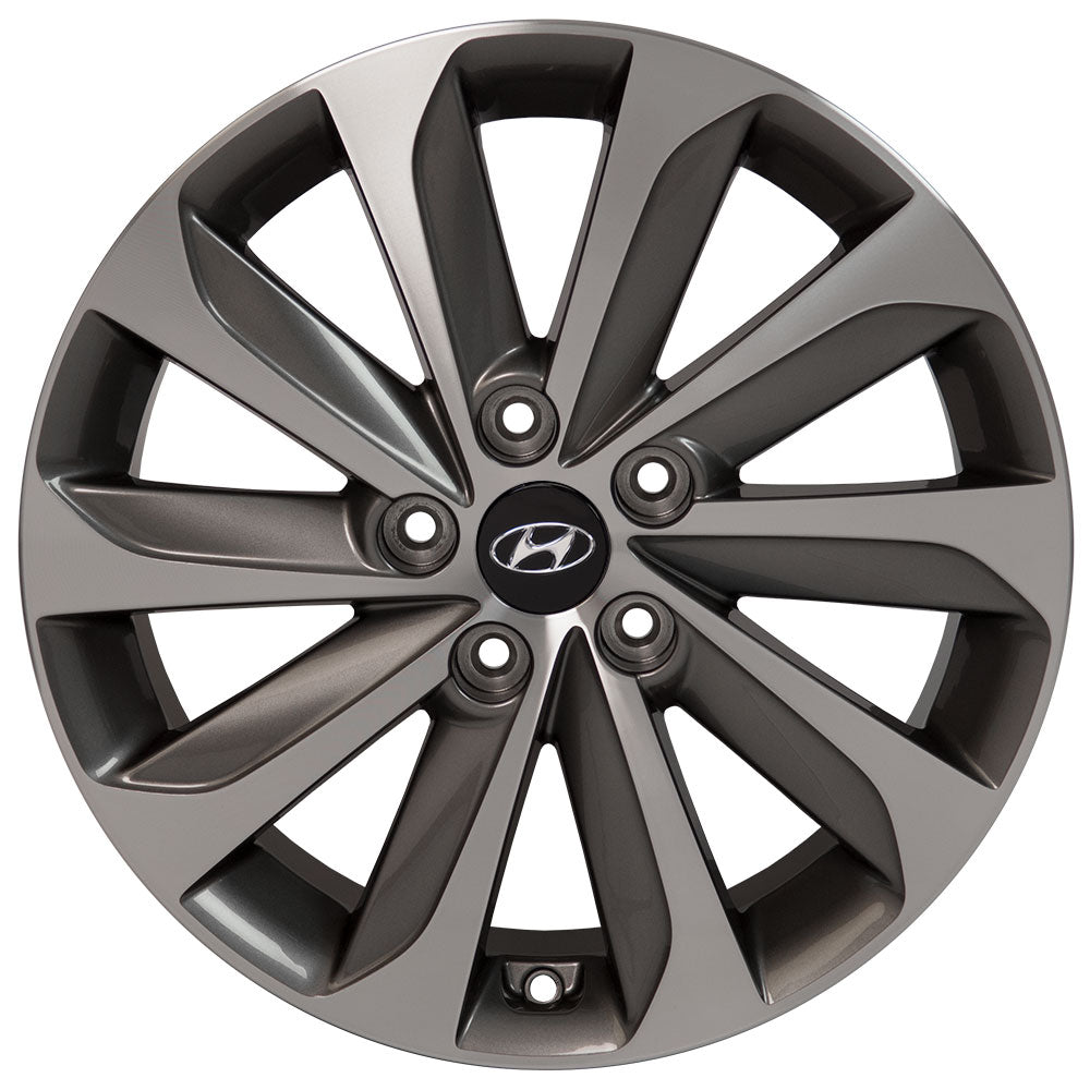 17" Hyundai - Sonata OEM Wheel - Gunmetal Machined Face 17x7