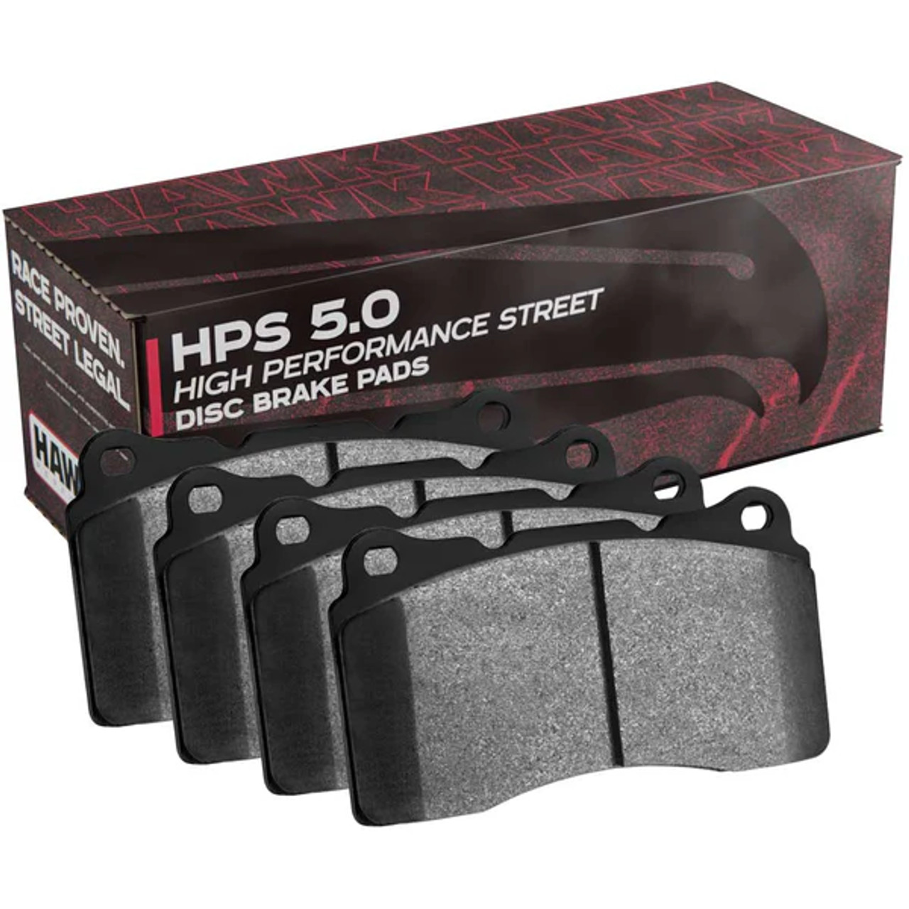 Hawk HPS 5.0 Front Brake Pads :: 2015-2023 Ford Mustang w/ Performance Pack